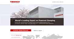 Desktop Screenshot of kosmek.com